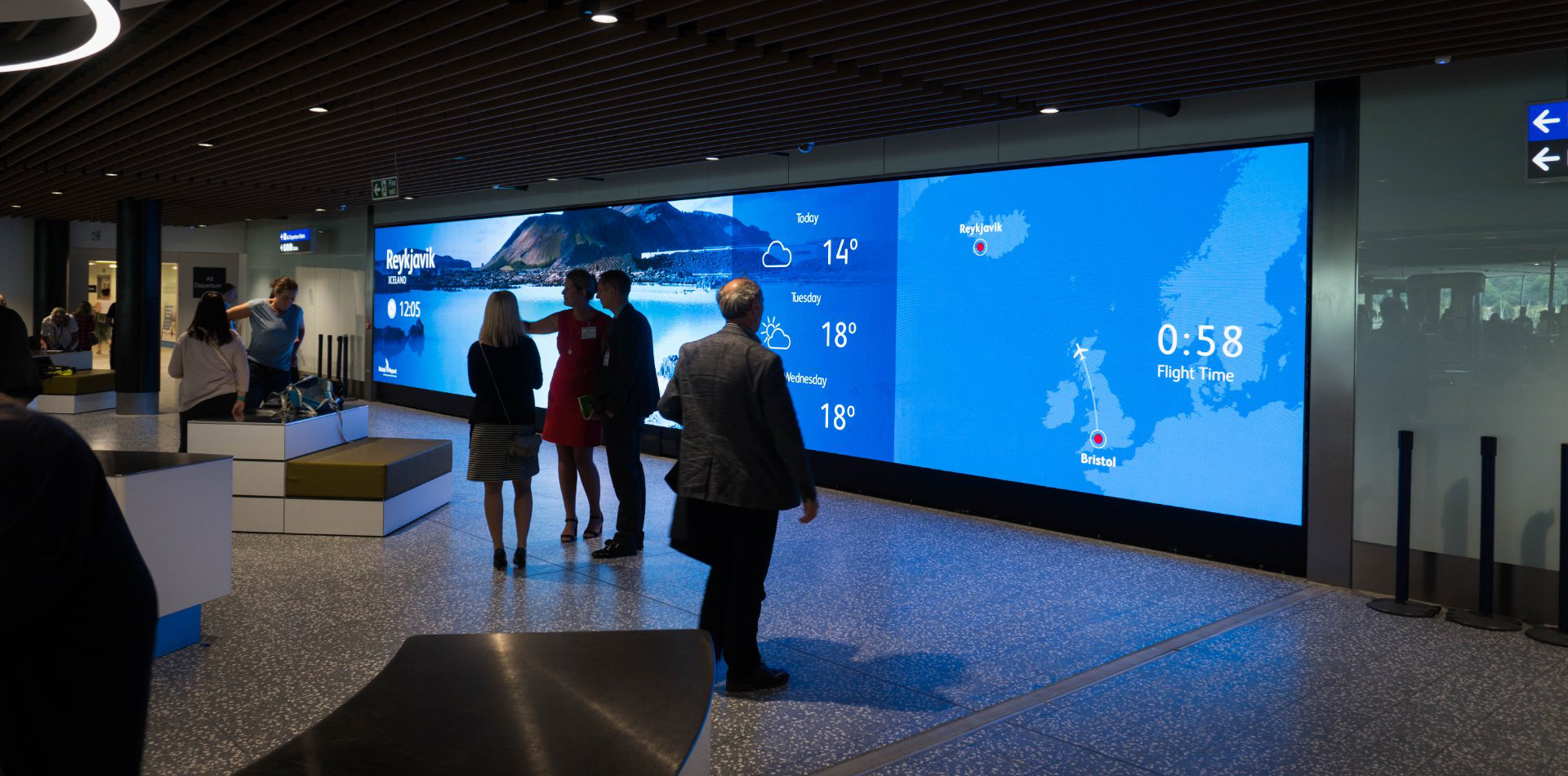 Bristol Airport-4 VuePix LED technology is installed at Bristol Airport